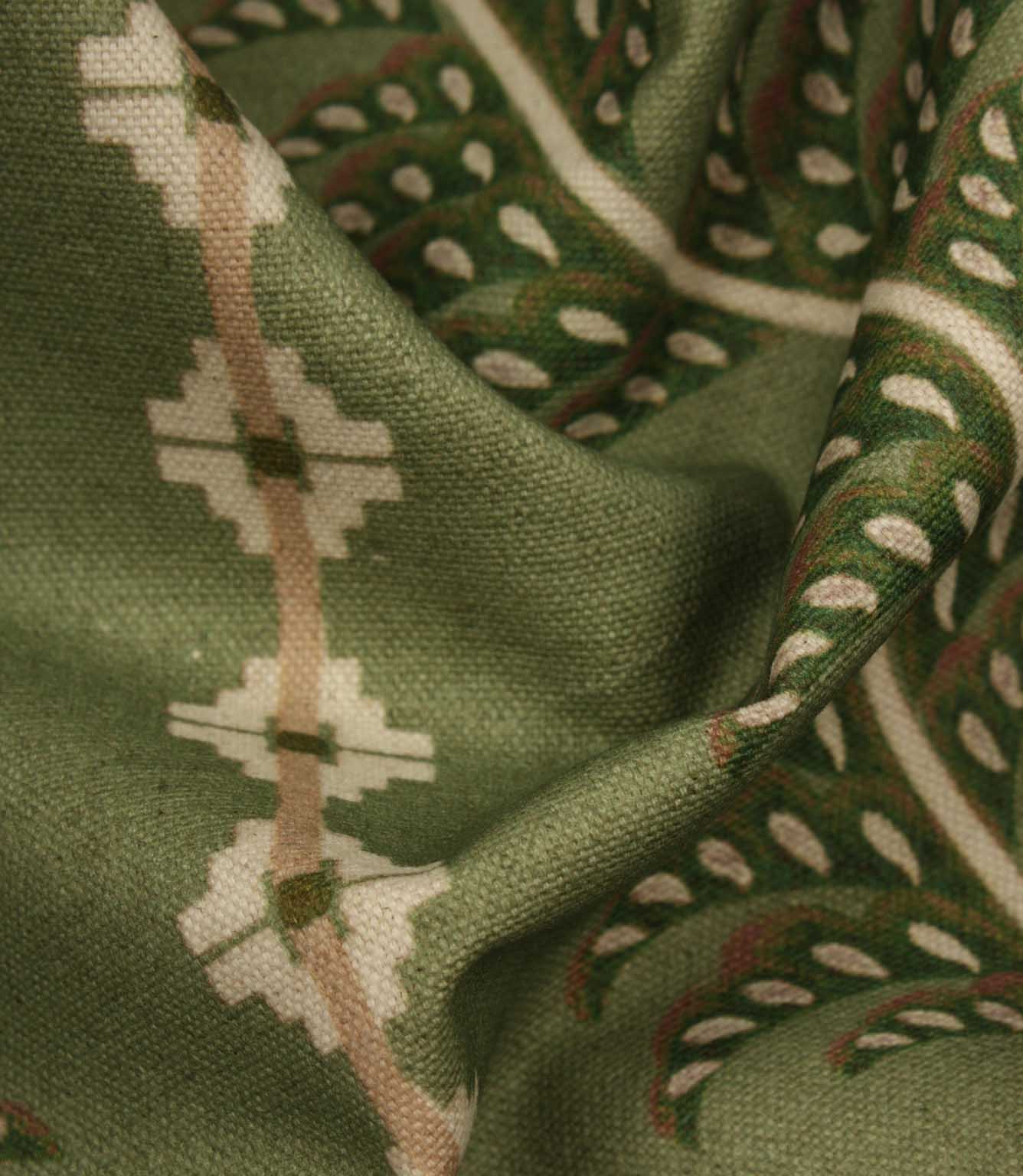 Boho Trail Fabric_Sage
