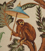 Botanical Monkey Fabric / Multi
