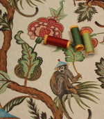 Botanical Monkey Fabric / Multi