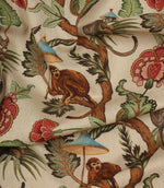 Botanical Monkey Fabric / Multi