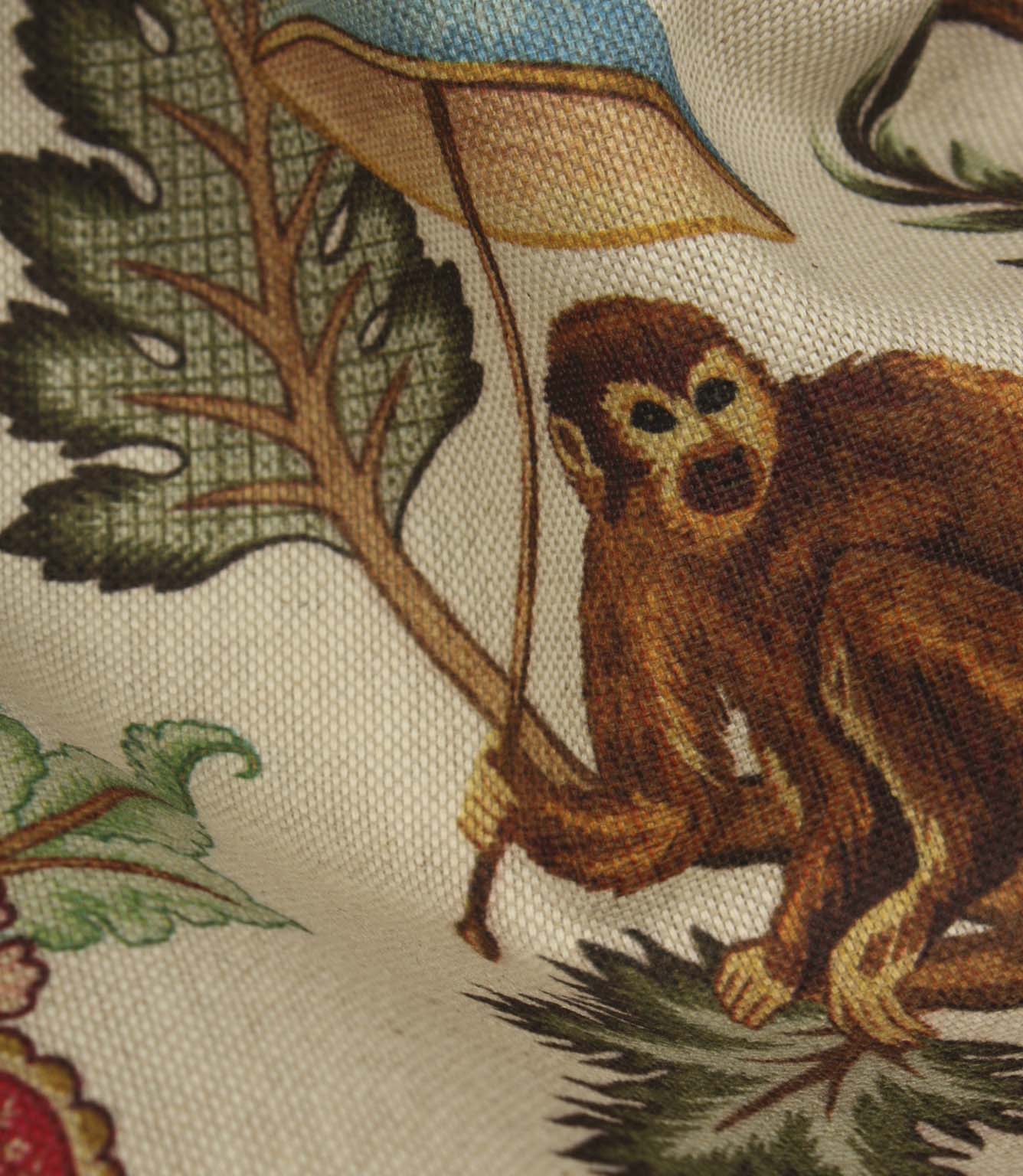 Botanical Monkey Fabric / Multi