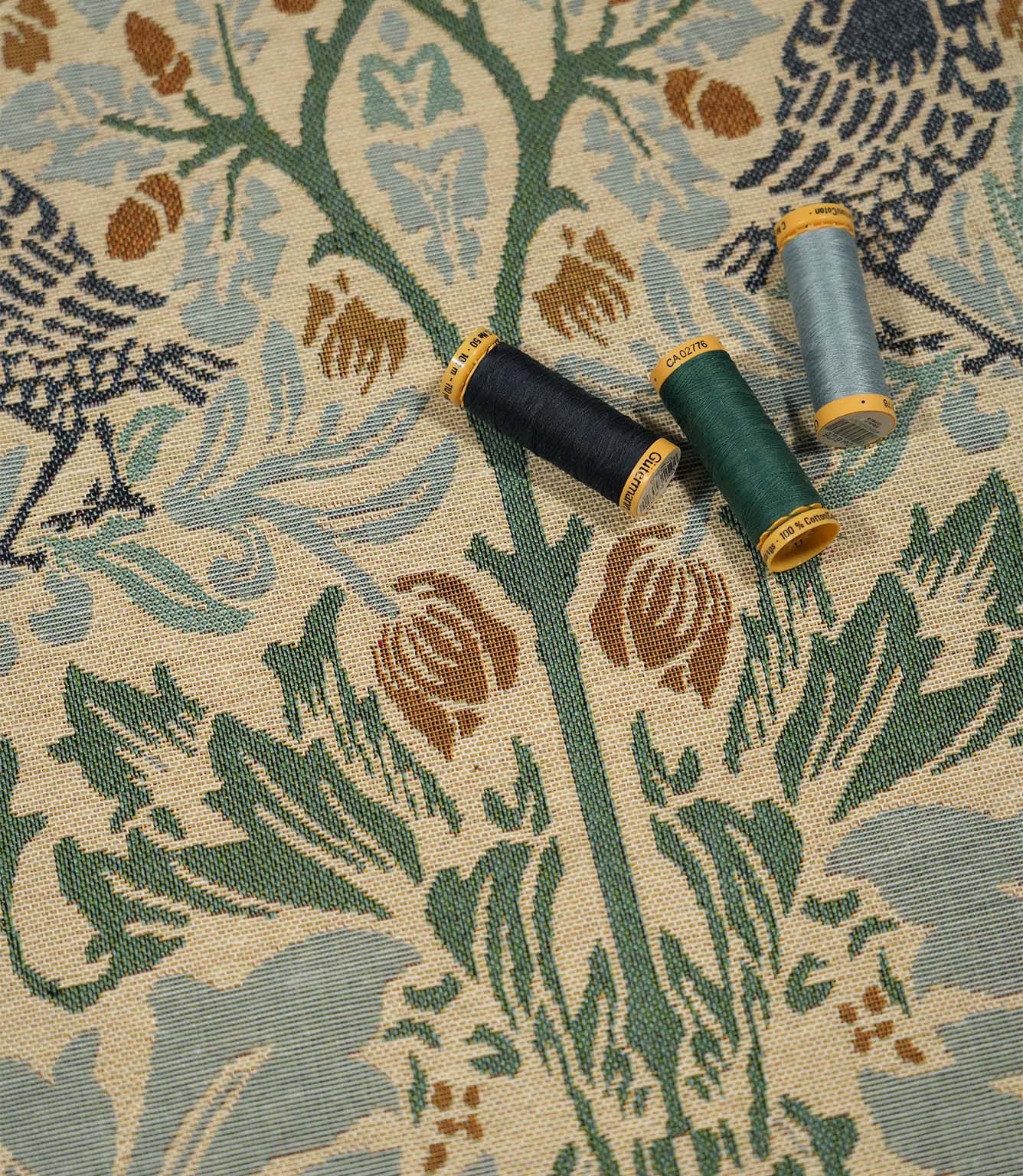 Brer Rabbit Tapestry Fabric / Seafoam