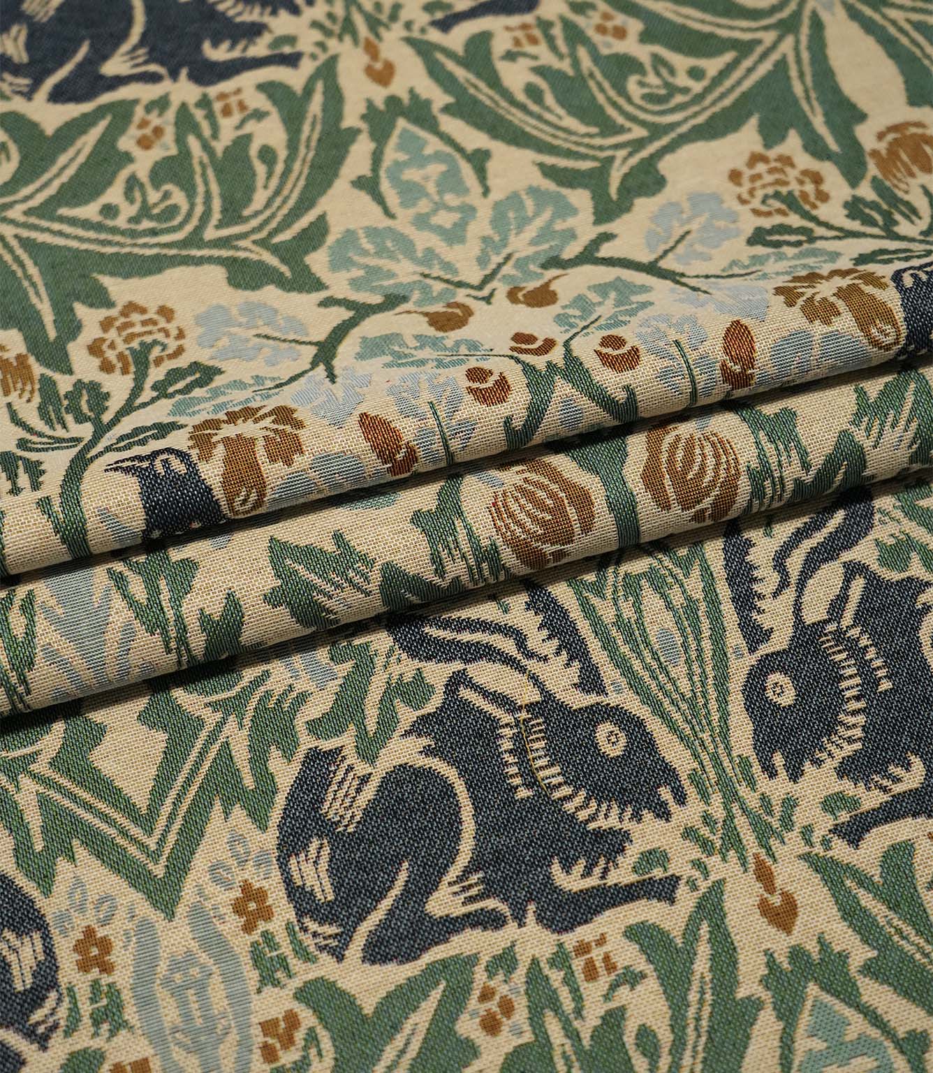 Brer Rabbit Tapestry Fabric / Seafoam