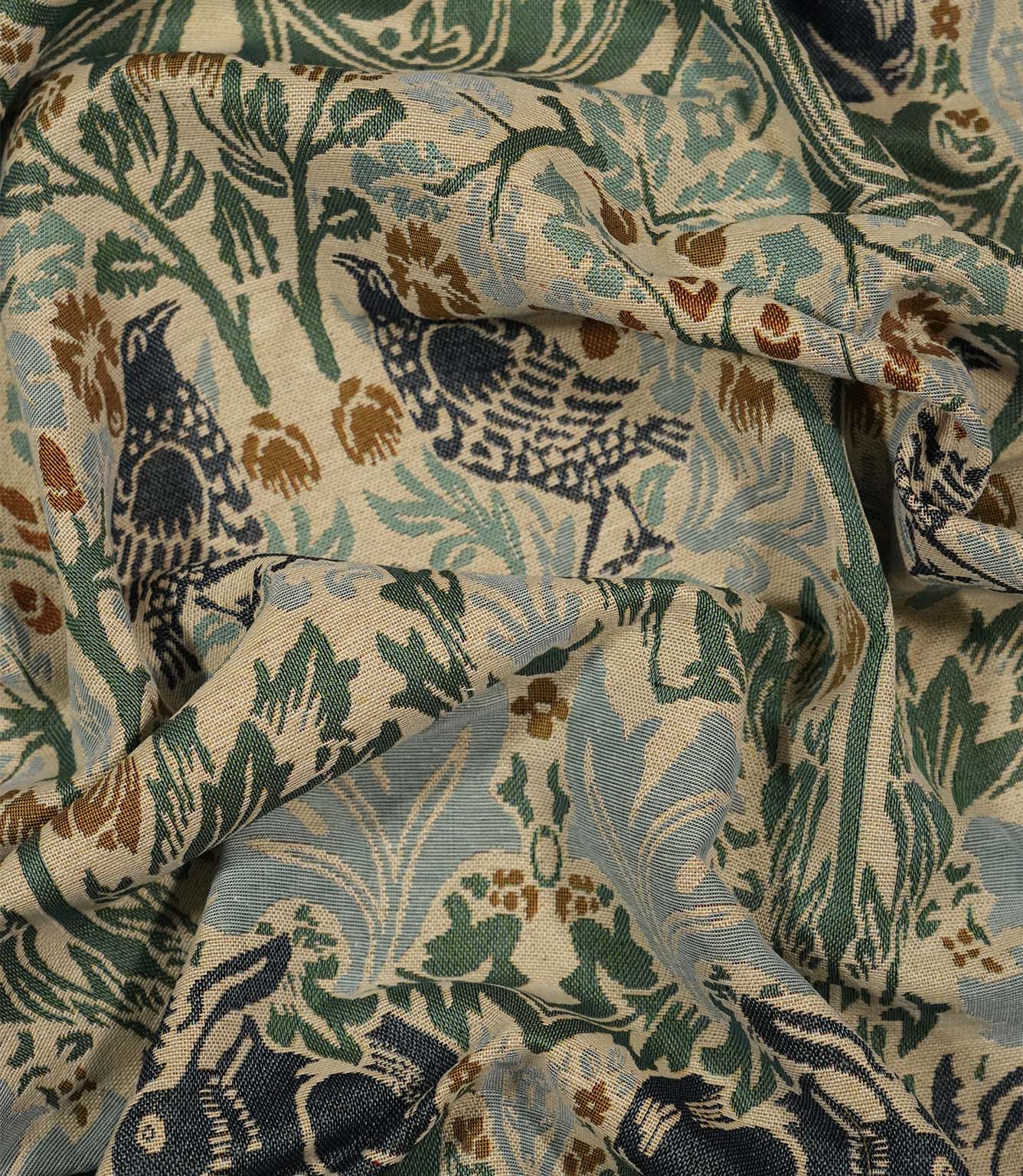 Brer Rabbit Tapestry Fabric / Seafoam