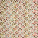 Briar Sprig Jasmine woven floral fabric featuring multicoloured botanical sprigs in soft pink, sage green, blue, terracotta and ochre on a natural cream background.