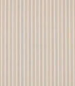 Brookhaven Shell fabric featuring delicate vertical stripes in blush pink, muted blue, terracotta and cream with fine dotted detailing on a light background.