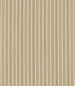 Brookhaven Willow striped fabric featuring soft olive, sage and forest green vertical stripes with dotted detailing on a natural cream woven-look background.