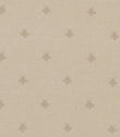 Bumblebee Linen embroidered fabric featuring subtle beige bee motifs scattered across a natural linen-look background with a fine woven texture.