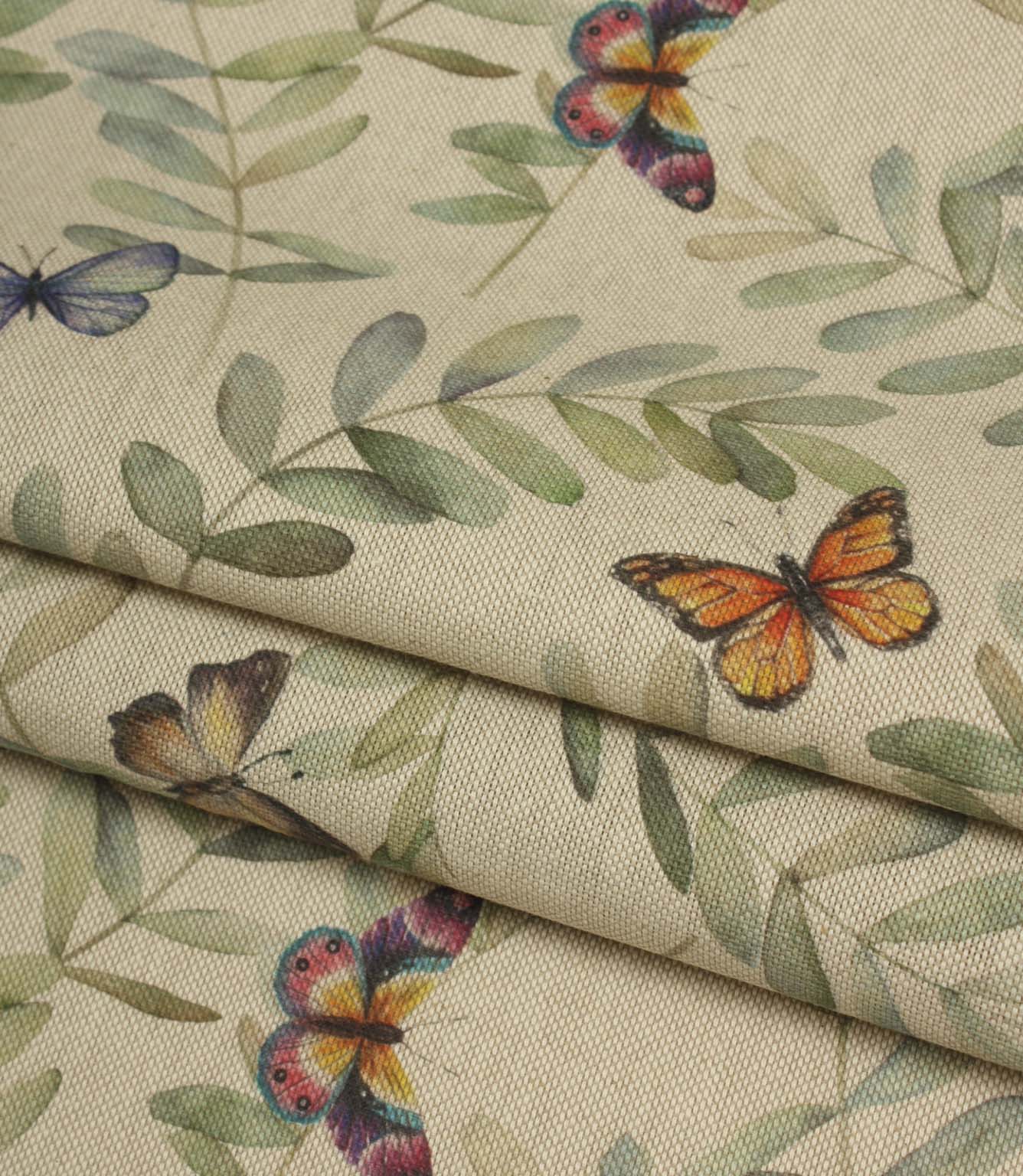 Butterfly Grove Fabric / Eucalyptus