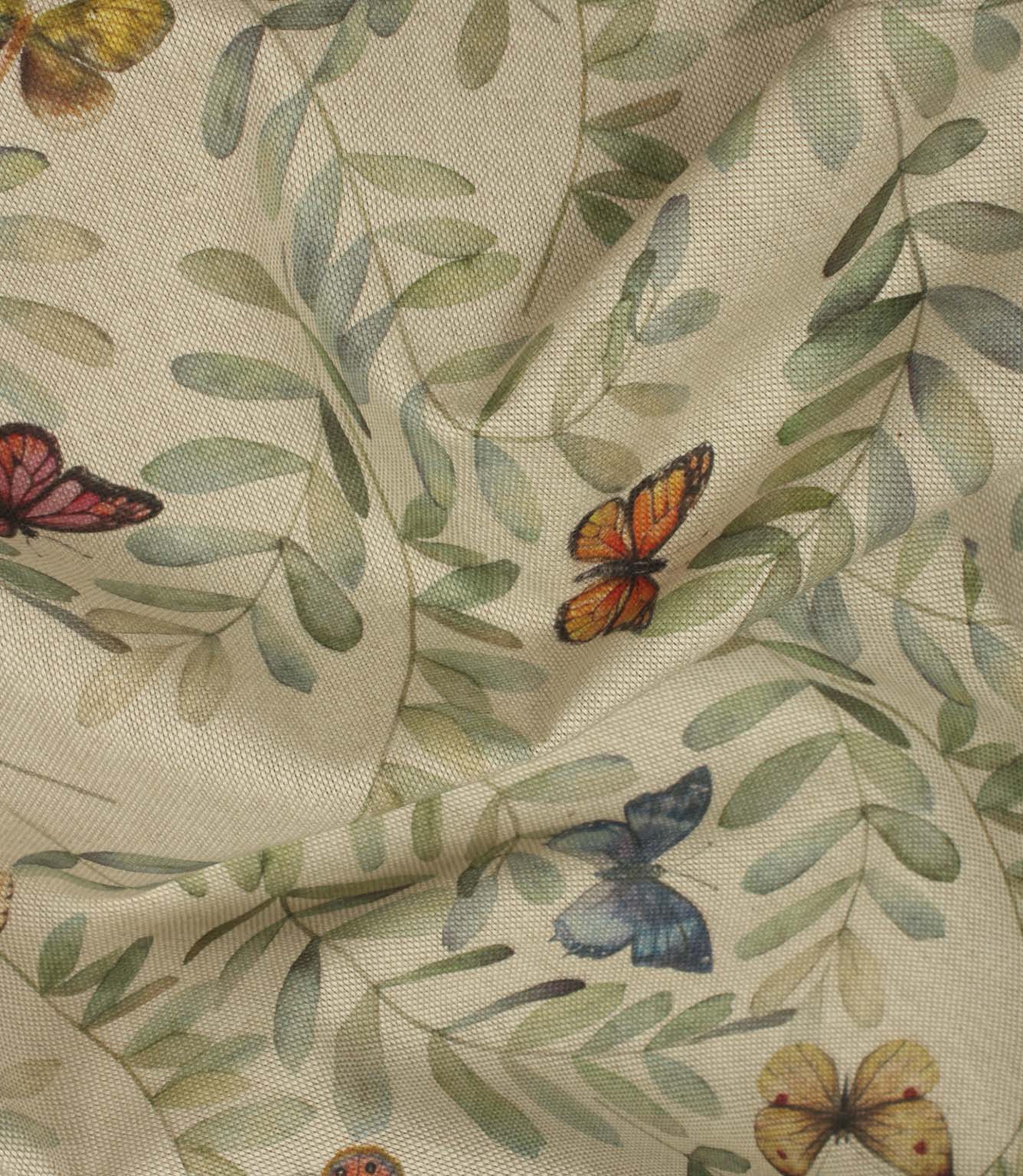 Butterfly Grove Fabric / Eucalyptus