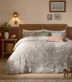 Cademuir Reversible Muslin Duvet Cover Set Nut