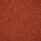 Close-up of Case Bouclé upholstery fabric in terracotta, showing its rich rust-orange colour and densely woven looped bouclé texture.