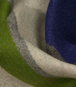 Castello Wool Fabric / Green / Blue | Just Fabrics 