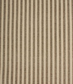 Cavendish Stripe Slate upholstery fire retardant fabric featuring narrow slate grey woven stripes on a soft cream background with a textured velvet-look finish.