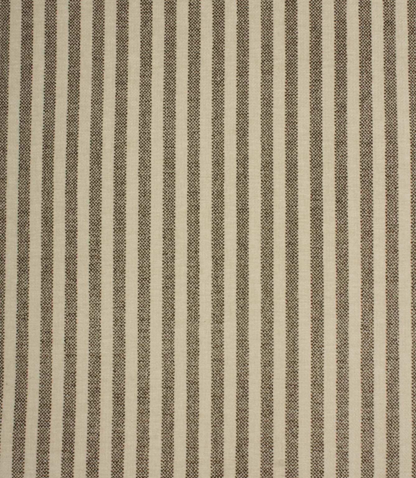 Cavendish Stripe Slate upholstery fire retardant fabric featuring narrow slate grey woven stripes on a soft cream background with a textured velvet-look finish.