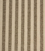 Close-up of Cavendish Stripe Slate striped upholstery fabric showcasing detailed slate grey woven stripes and a soft velour-inspired texture.