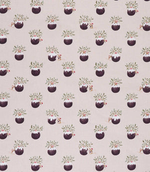 Christmas Puddings Fabric / Neutral