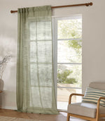 Cirrus Voile Eucalyptus Tab Top Sheer Curtain Panel