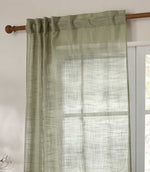 Cirrus Voile Eucalyptus Tab Top Sheer Curtain Panel