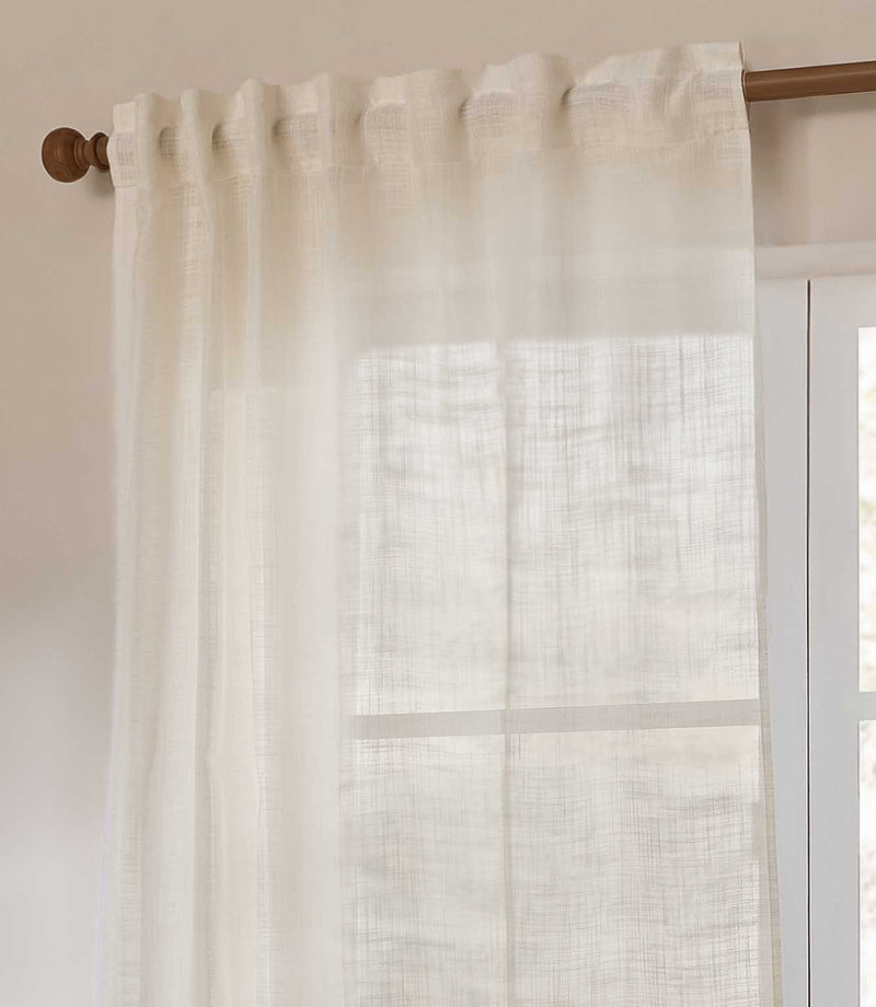 Cirrus Voile Pearl Tab Top Sheer Curtain Panel