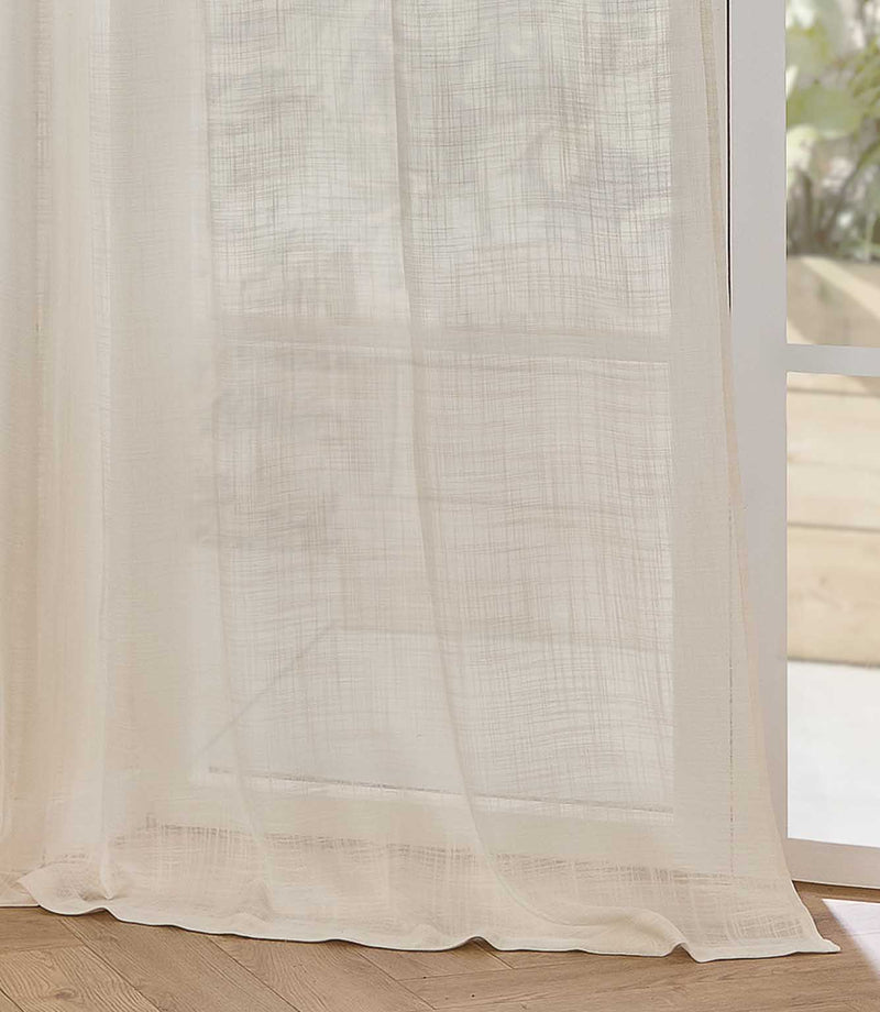 Cirrus Voile Pearl Tab Top Sheer Curtain Panel