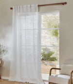 Cirrus Voile Snow Tab Top Sheer Curtain Panel