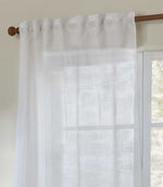 Cirrus Voile Snow Tab Top Sheer Curtain Panel