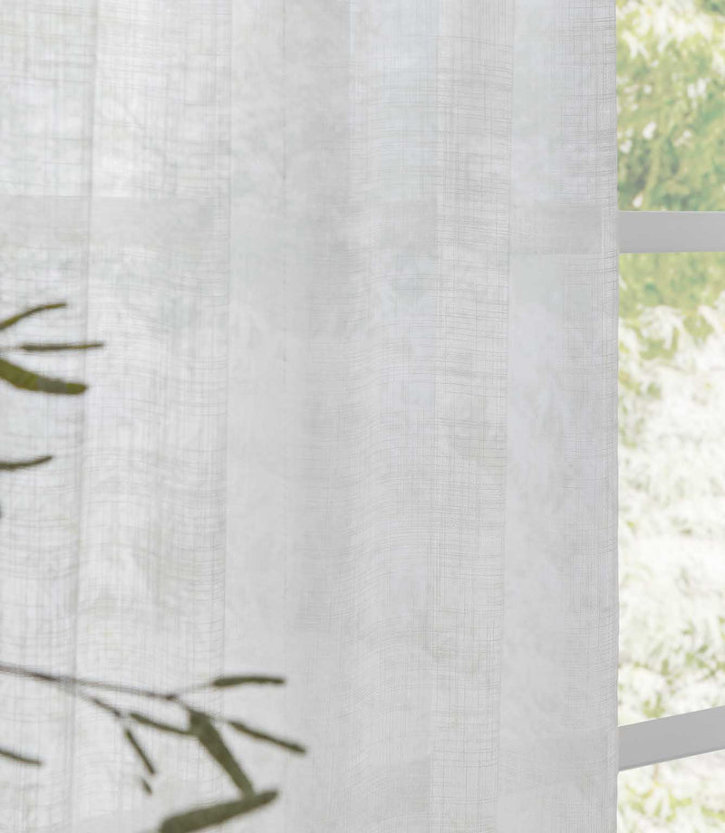 Cirrus Voile Snow Tab Top Sheer Curtain Panel