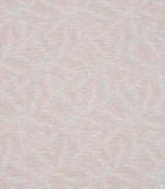 Close-up of woven foliage fabric with a delicate leaf pattern in soft beige and off-white tones, showing a subtle textured finish.