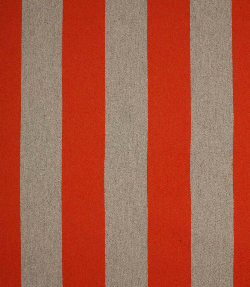 Como Wool Fabric / Grey / Orange | Just Fabrics