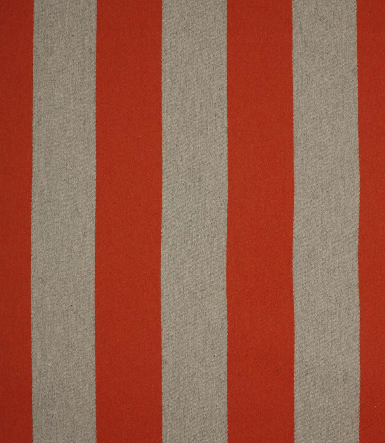 Como Wool Fabric / Grey / Orange | Just Fabrics