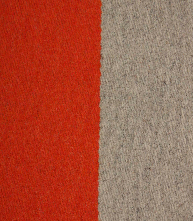 Como Wool Fabric / Grey / Orange | Just Fabrics