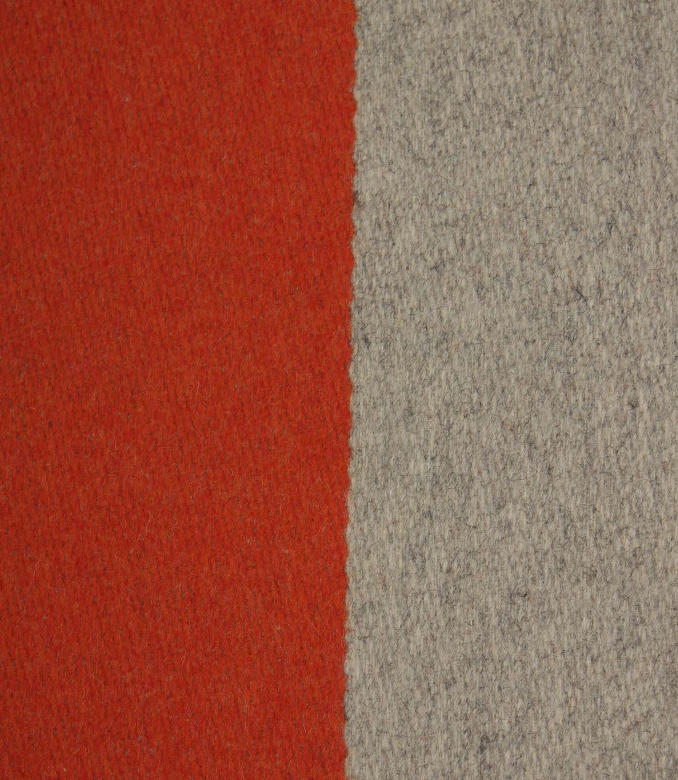 Como Wool Fabric / Grey / Orange | Just Fabrics