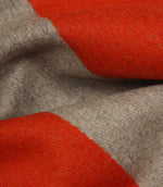 Como Wool Fabric / Grey / Orange | Just Fabrics