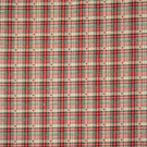Cotswold Heart Tartan Fabric / Ivory / Red