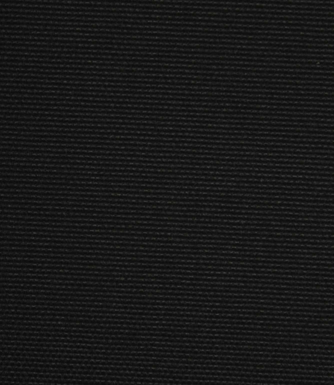 Black plain weave fabric with a fine, tightly woven texture shown in close-up detail.