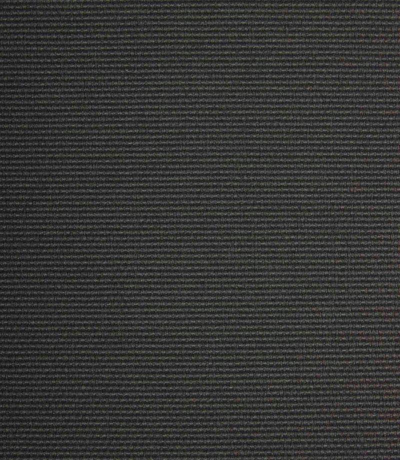 Dark charcoal grey fabric shown in close-up with a fine, tightly ribbed woven texture.
