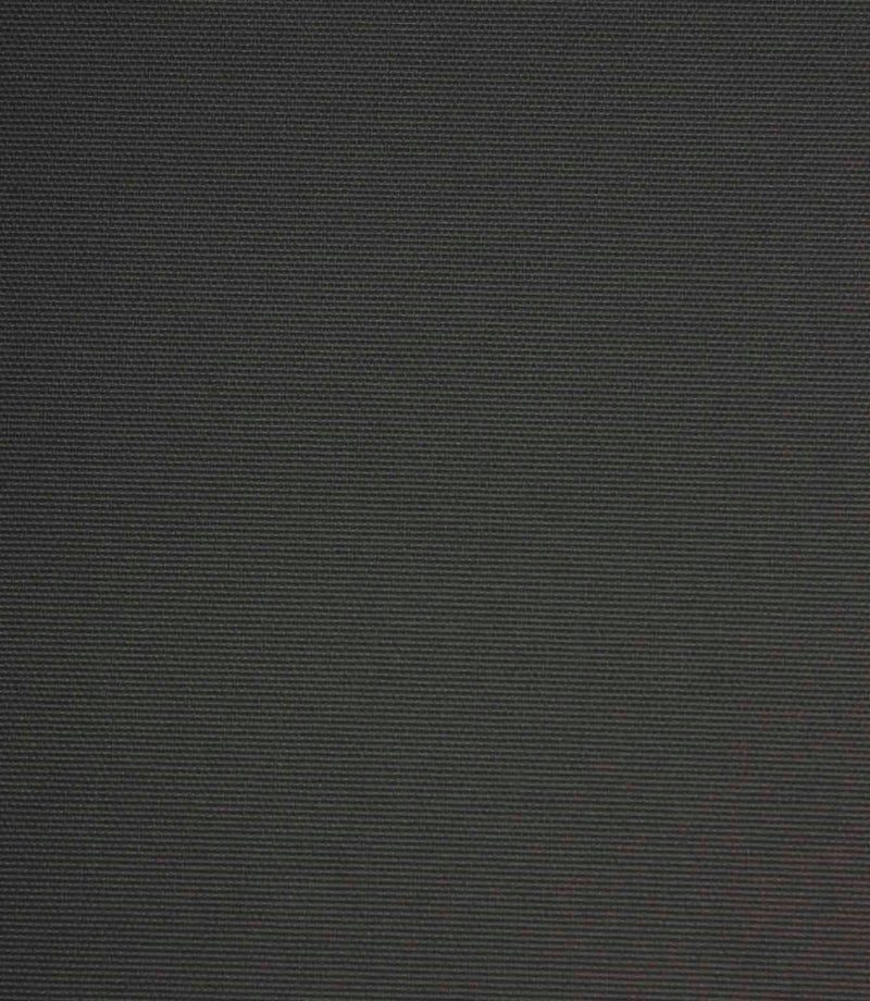Deep grey plain weave fabric with a subtle horizontal grain and even, structured finish.