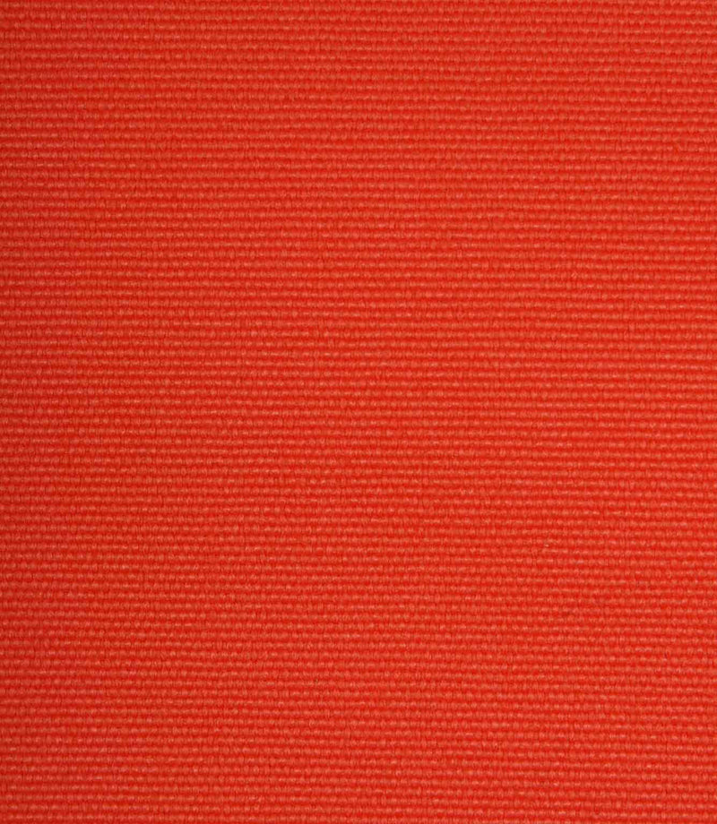 Bright orange woven fabric shown in close-up with a fine, uniform texture.