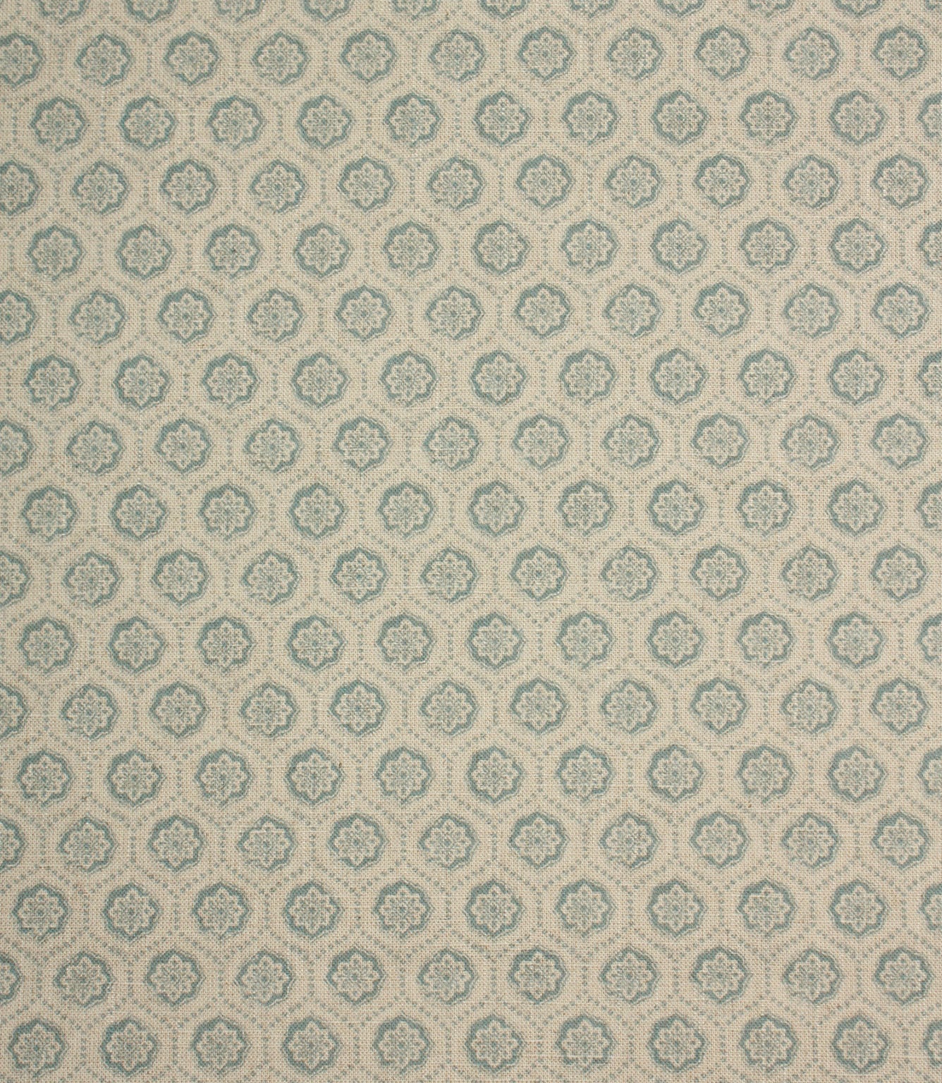 Cotswold Clover Fabric / Steel Blue