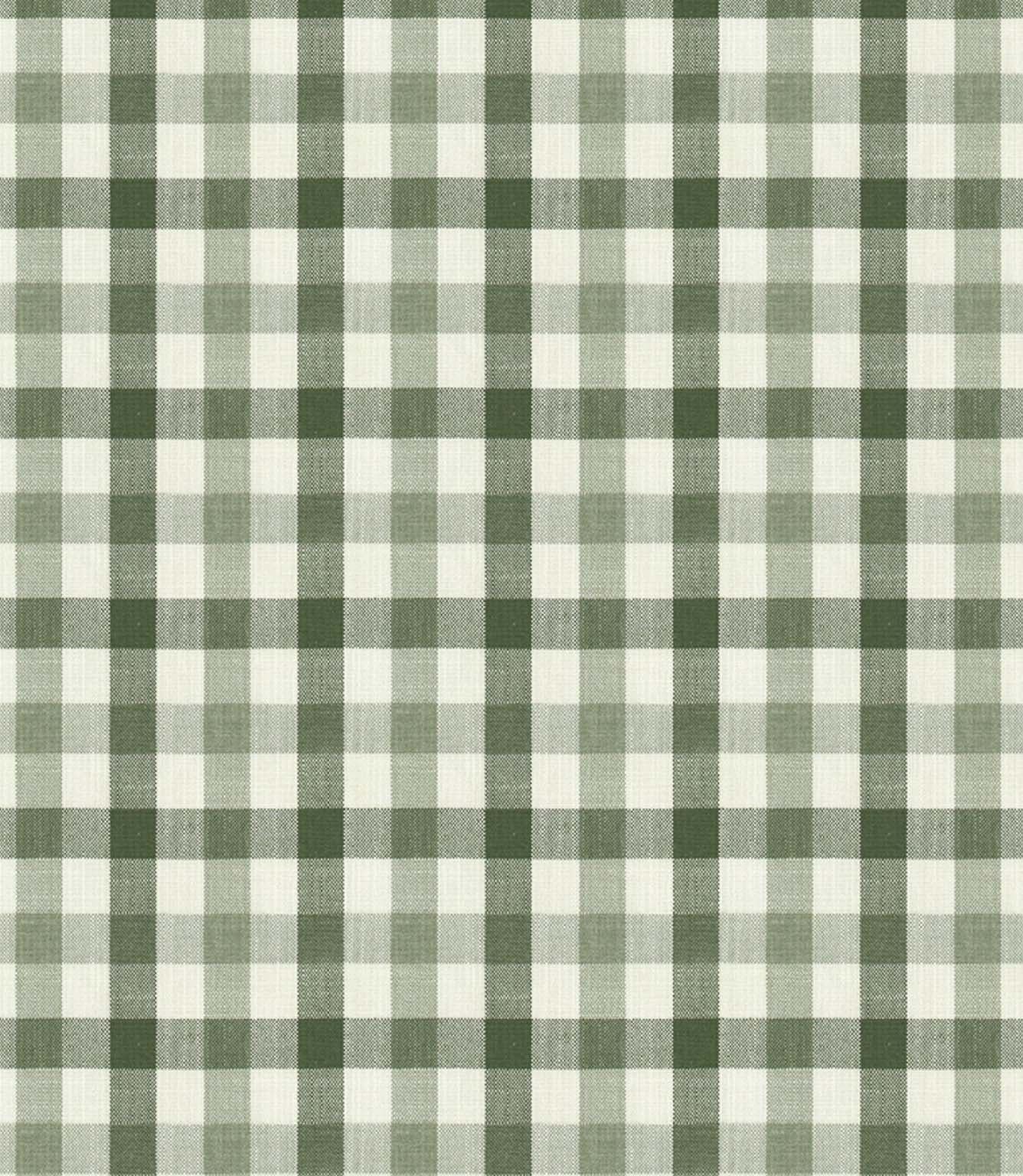 Country Gingham Fabric / Ivy