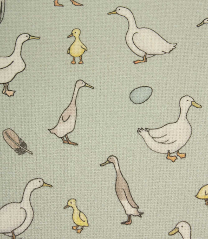 Duck Duck Goose Oilcloth Fabric / Eggshell