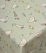 Duck Duck Goose Oilcloth Fabric / Eggshell