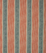 Elstead Stripe Fabric / Indigo / Red