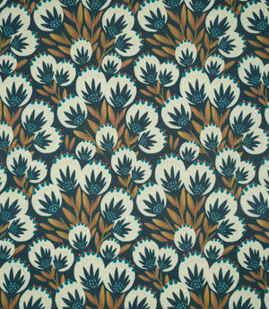 Ember Crest Outdoor Fabric / Navy