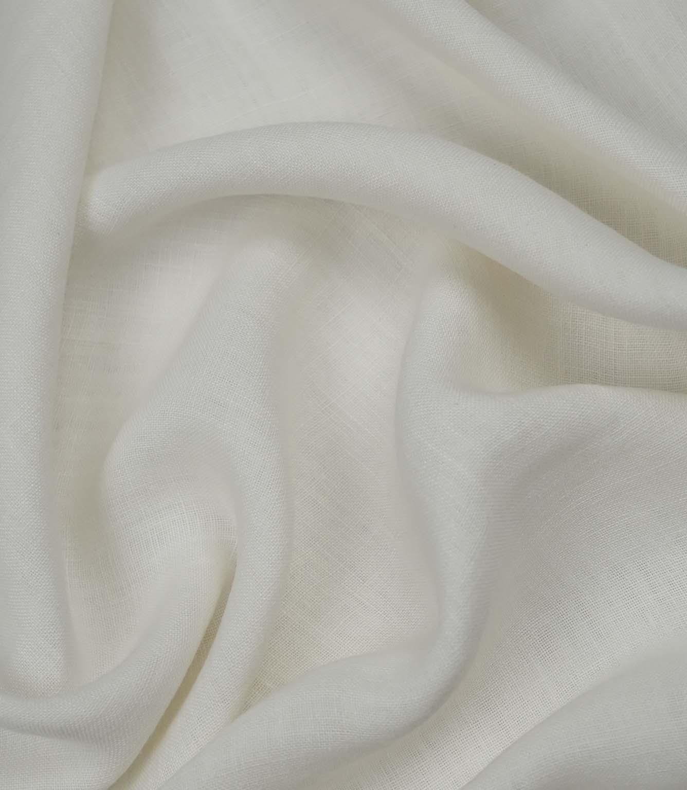 Evenlode Linen Fabric / White