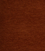 Close-up of Everleigh Copper plain upholstery fabric showcasing the soft velvet-look texture and detailed woven surface.