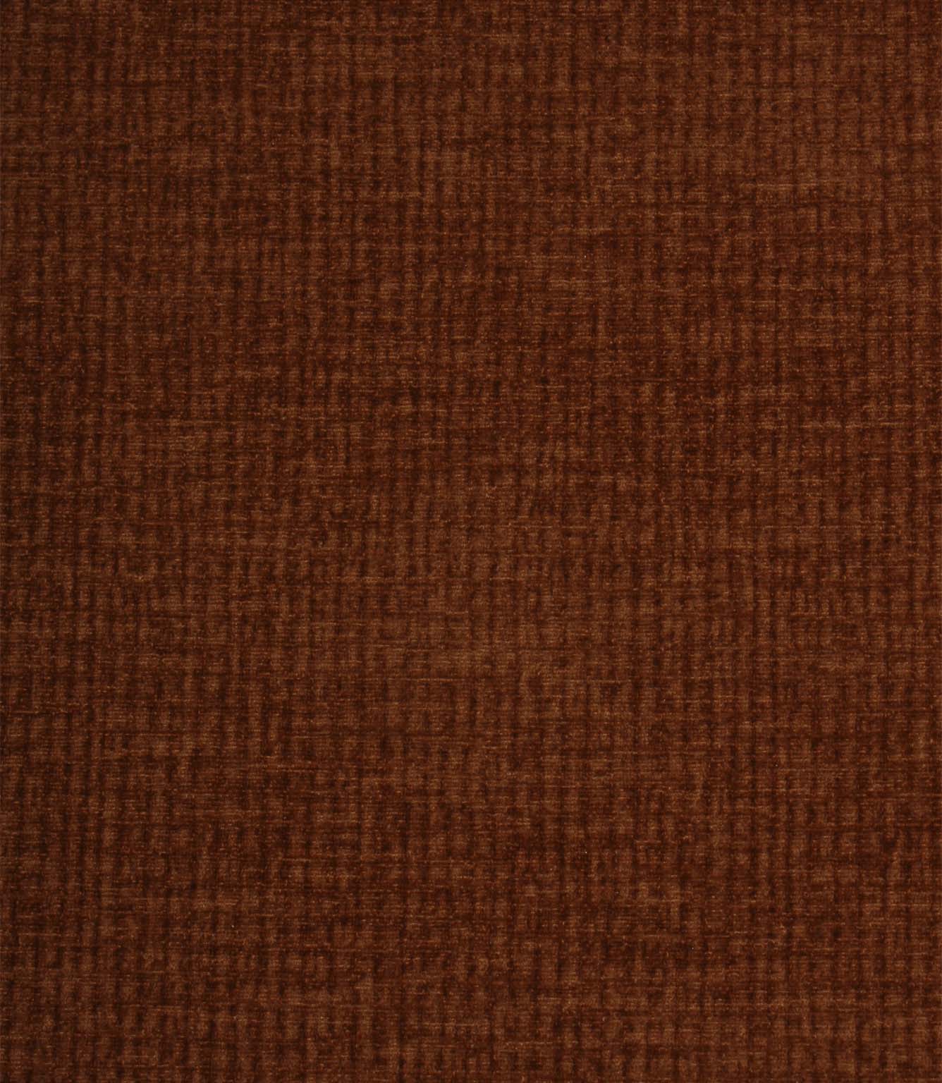 Close-up of Everleigh Copper plain upholstery fabric showcasing the soft velvet-look texture and detailed woven surface.