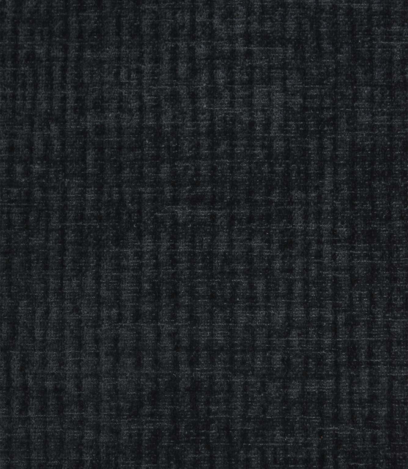 Everleigh Denim upholstery fire retardant fabric featuring a soft velour-style texture with a subtle woven effect in a deep denim blue tone.