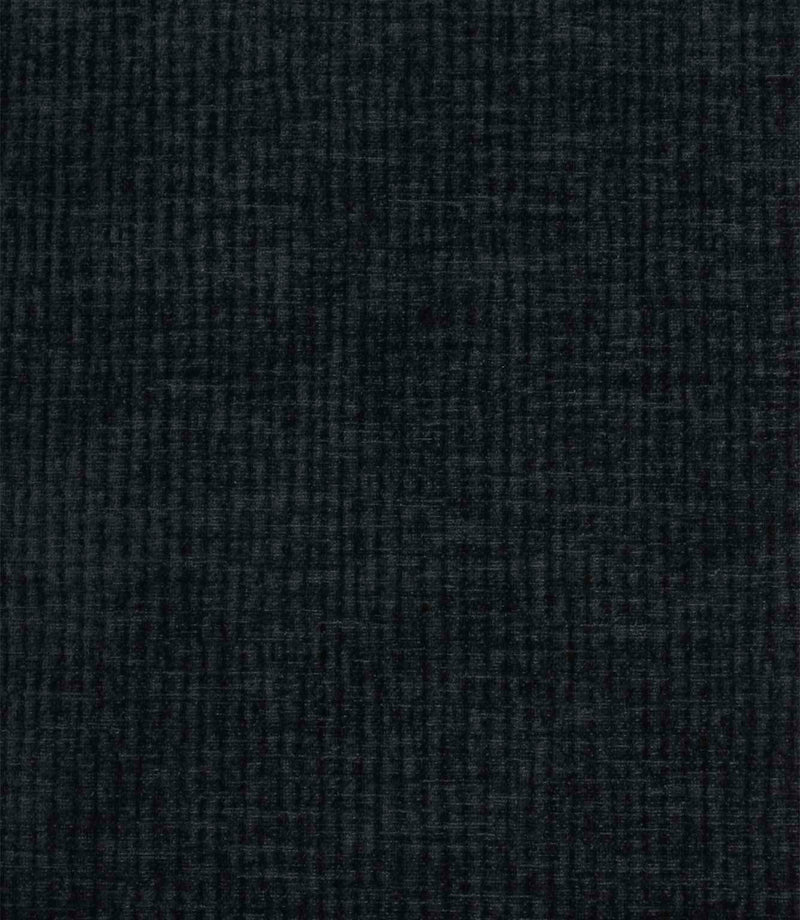 Close-up of Everleigh Denim plain upholstery fabric showcasing the textured velvet-look surface and rich denim blue colouring.